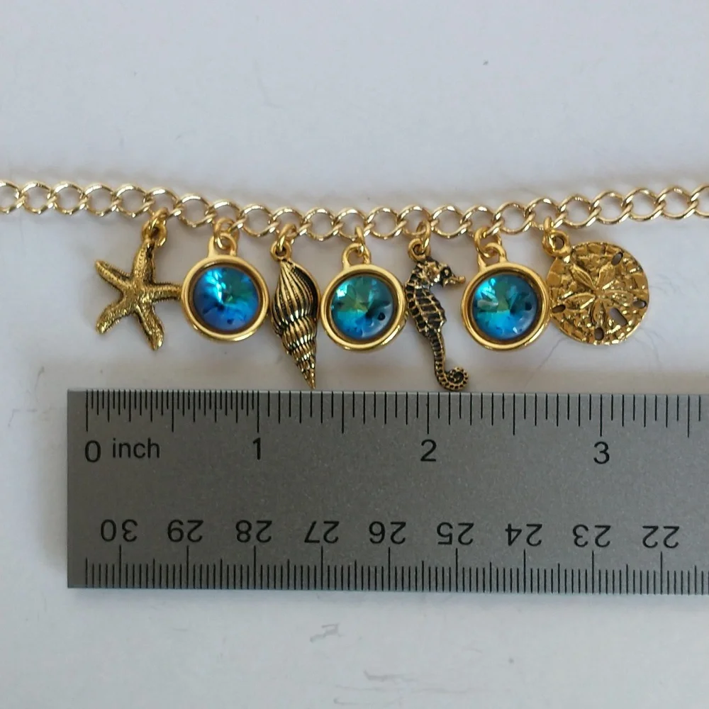 Women's Swarovski crystal seaside bracelet - Picture 7 of 7
